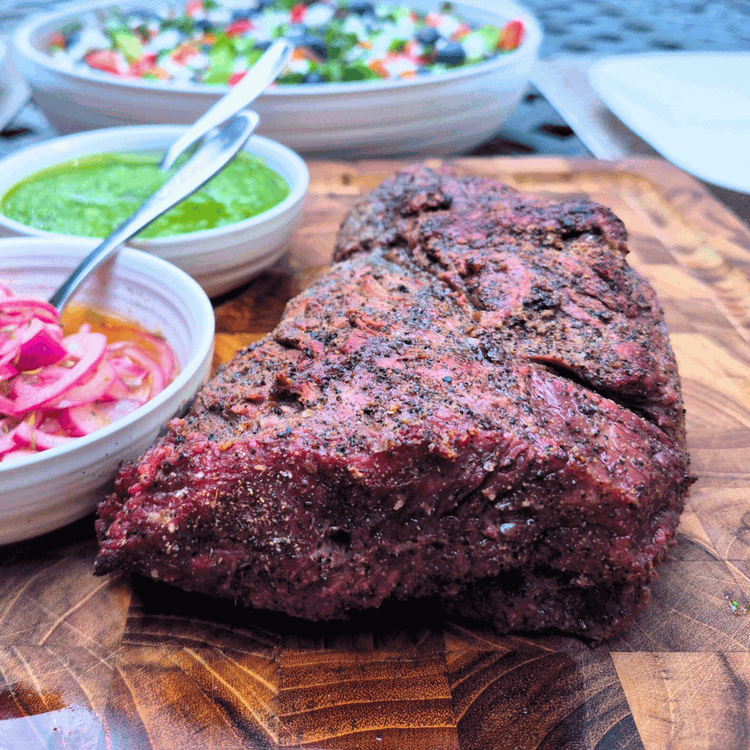 Image of Pull the meat and allow it to rest for at least 10 minutes (15-20 would be better). The temperature of the meat will continue to rise as it rests, and the juices will redistribute.