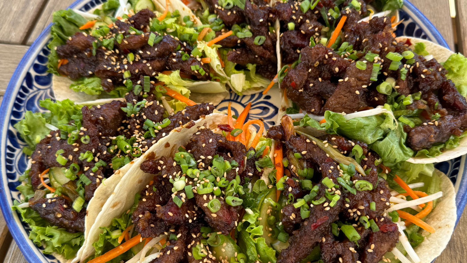 Image of Reverse Smoked & Fried Szechuan Crispy Beef Tacos
