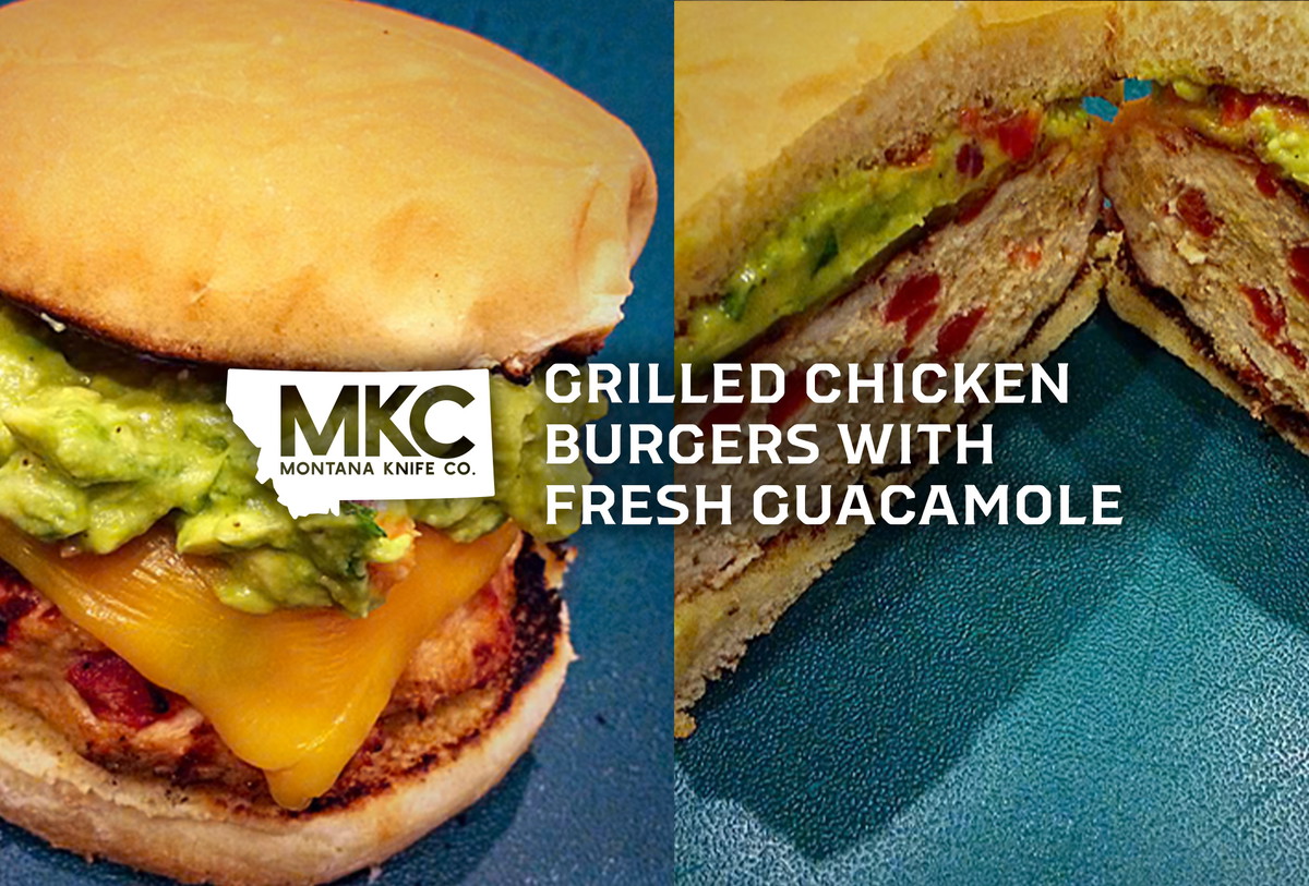 Grilled Chicken Burgers With Fresh Guacamole