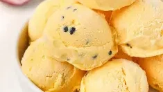 Image of Passionfruit and Banana Ice Cream