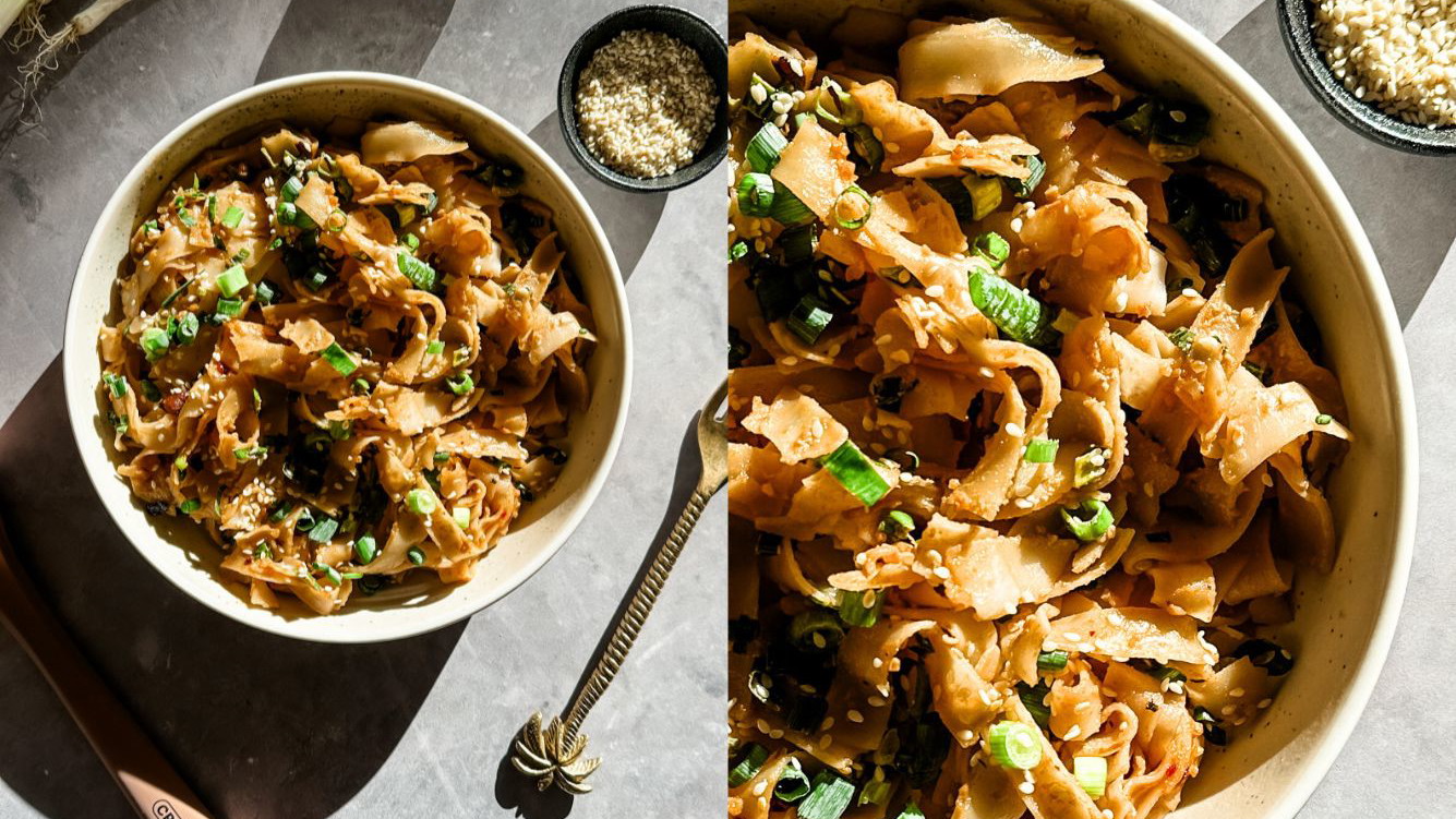 Image of 10 Minute Spicy Peanut Satay Noodles 