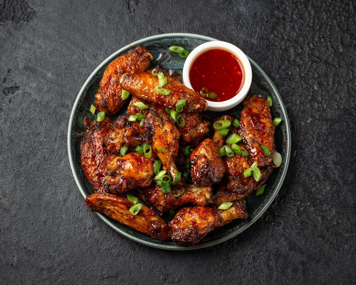 Air Fryer Oyster Sauce Spicy Chicken Wing