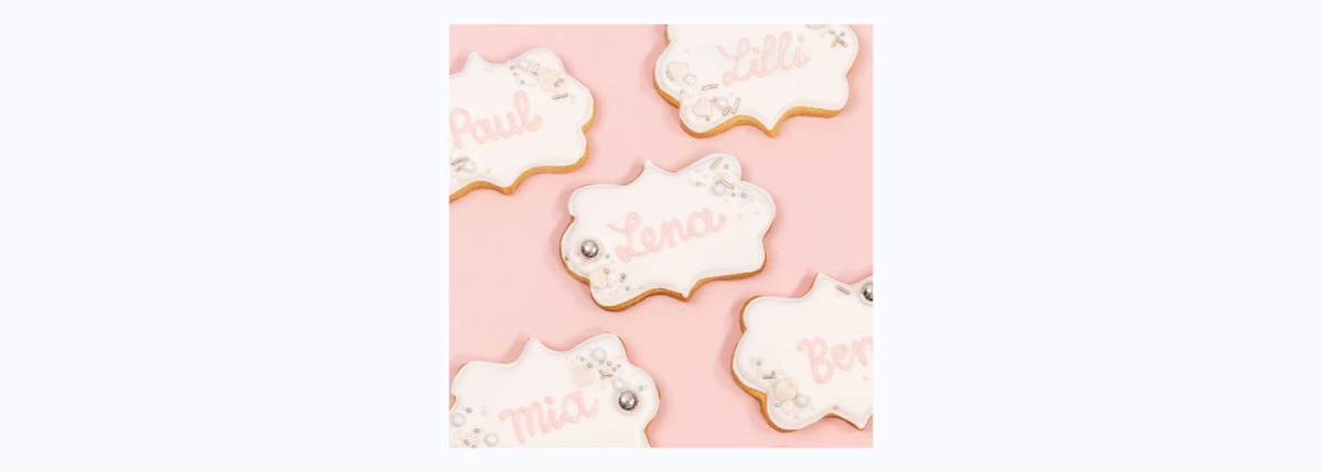 Hochzeits-Gästekekse mit Royal Icing