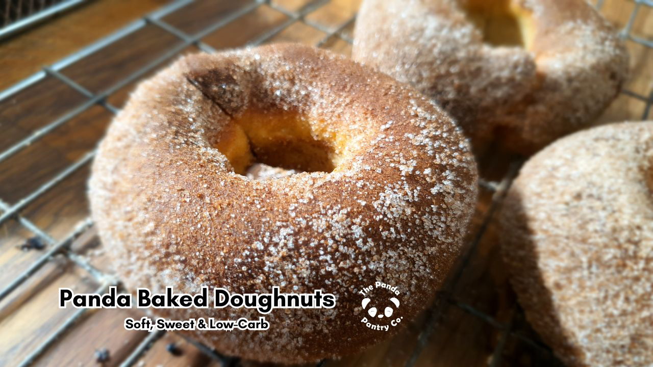 Image of 🥯 Panda Baked Doughnuts – Soft, Sweet & Low-Carb
