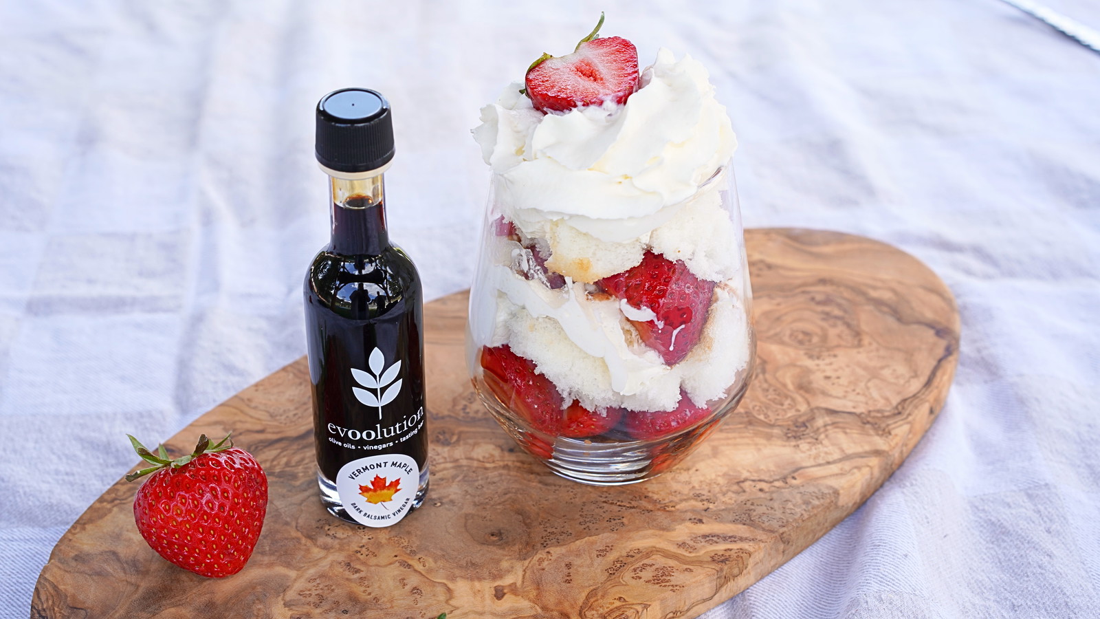 Image of Trifle with Maple Balsamic Marinated Strawberries