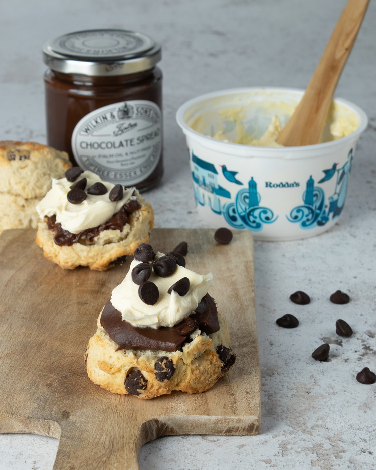 Image of Serve with Tiptree Chocolate Spread and Rodda’s clotted cream.