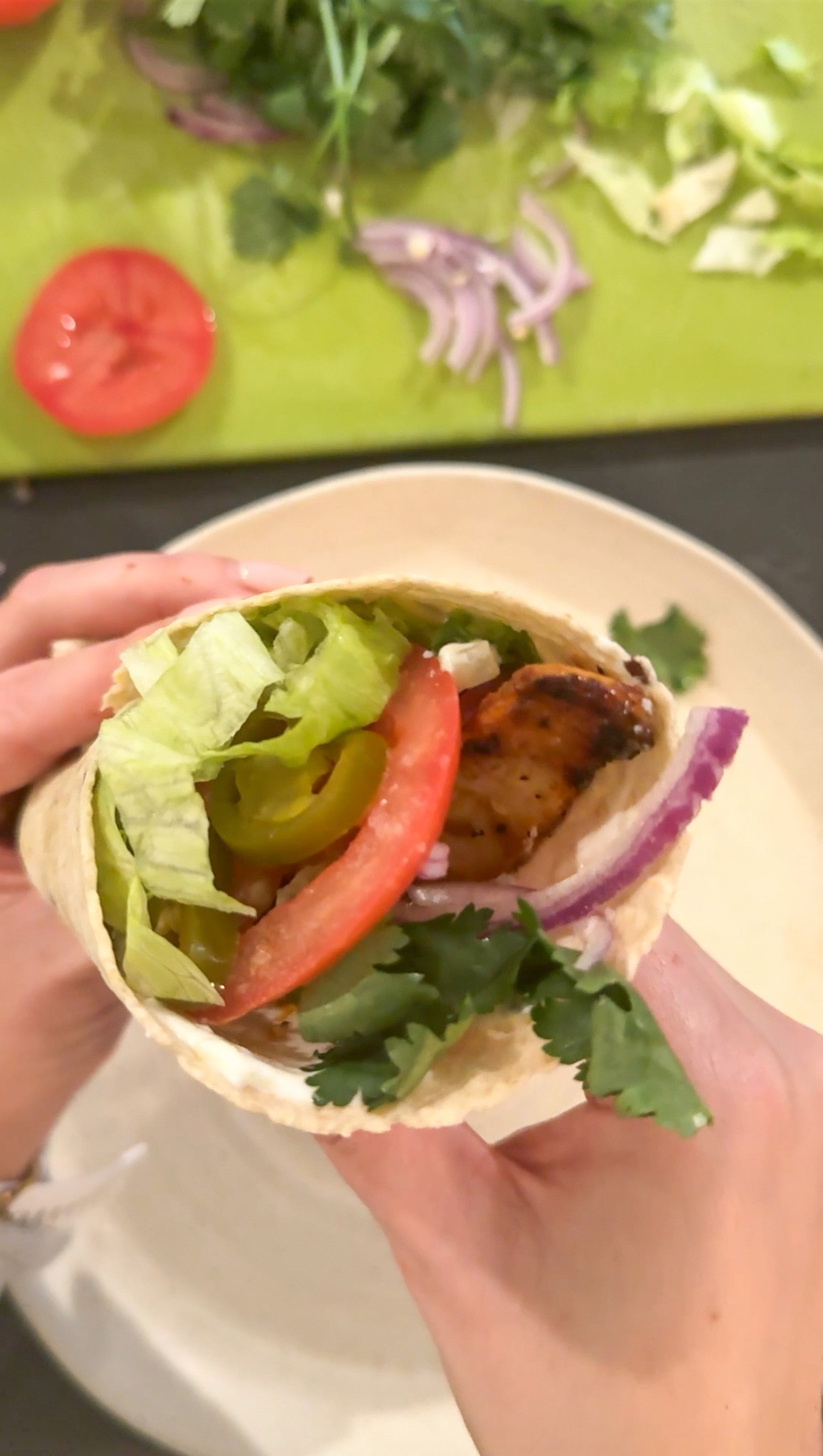 Easy Peri Peri Chicken wrap with Tzatziki 
