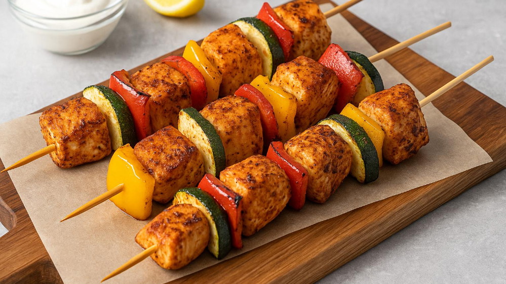 Image of Würzige Hähnchenspieße vom Grill