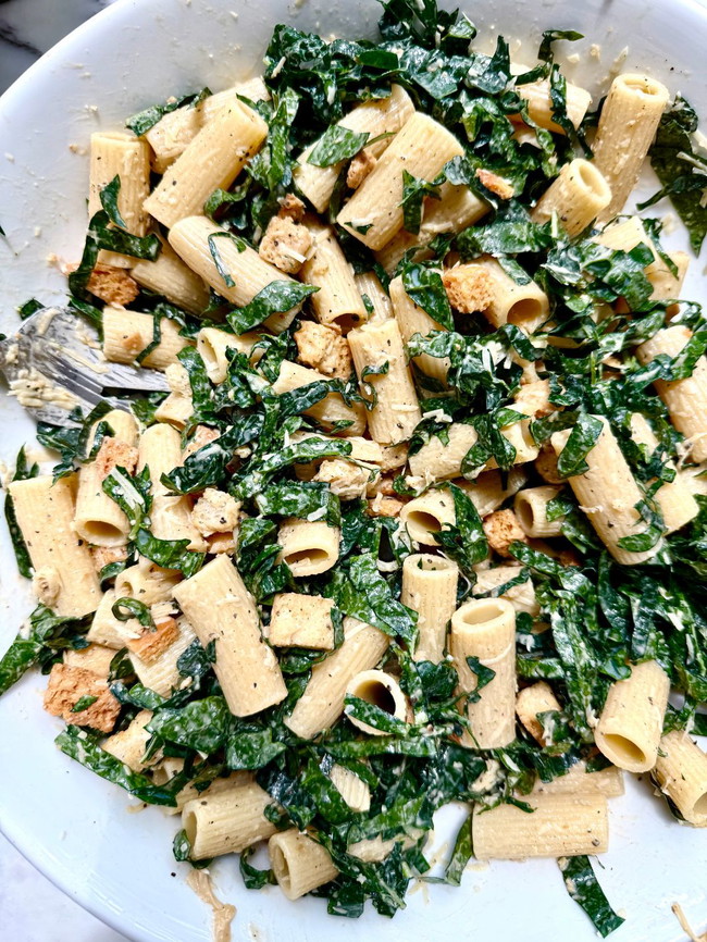 Image of Miso Caesar Chicken Pasta Salad