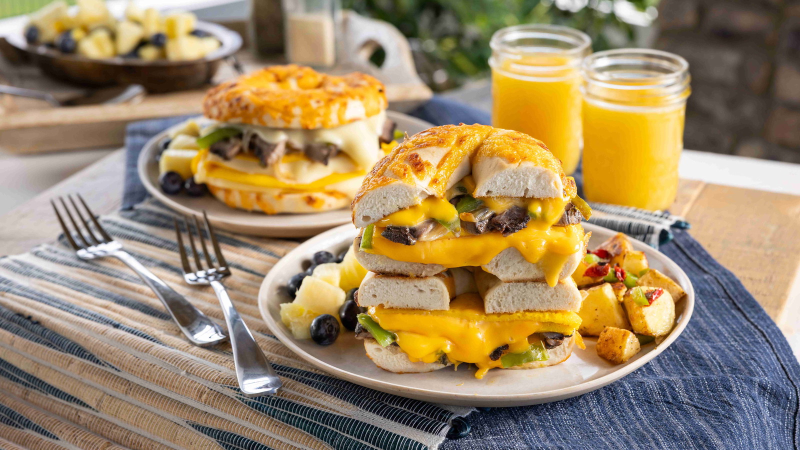 Image of Cooper® Cheese Cheesesteak Breakfast Bagel Bliss