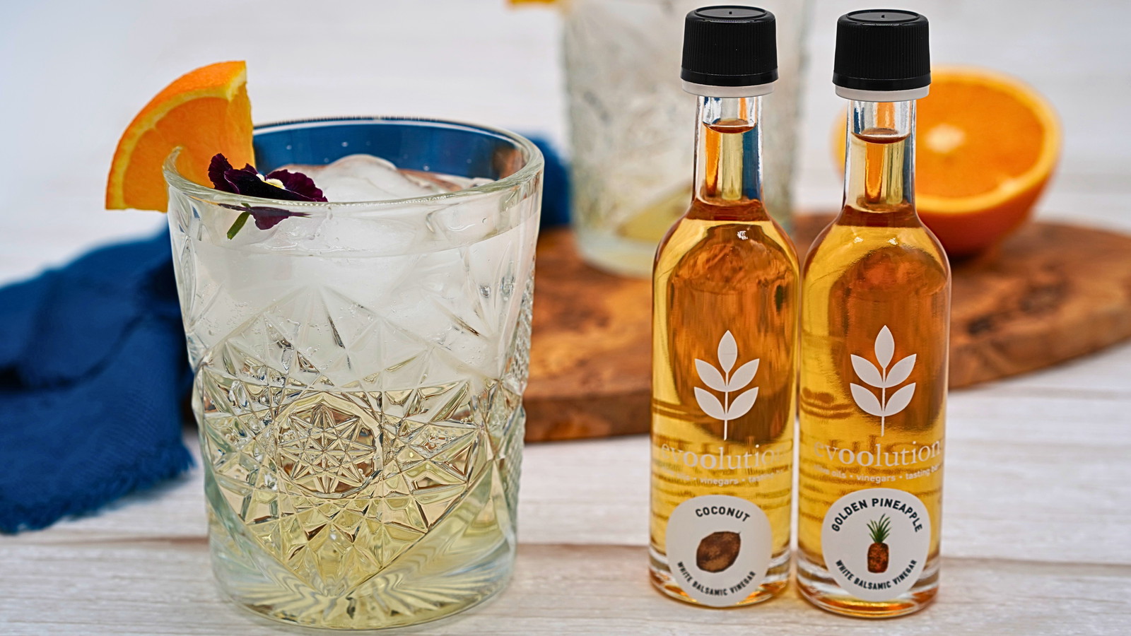 Image of Sparkling Piña Colada with Coconut and Golden Pineapple Balsamics