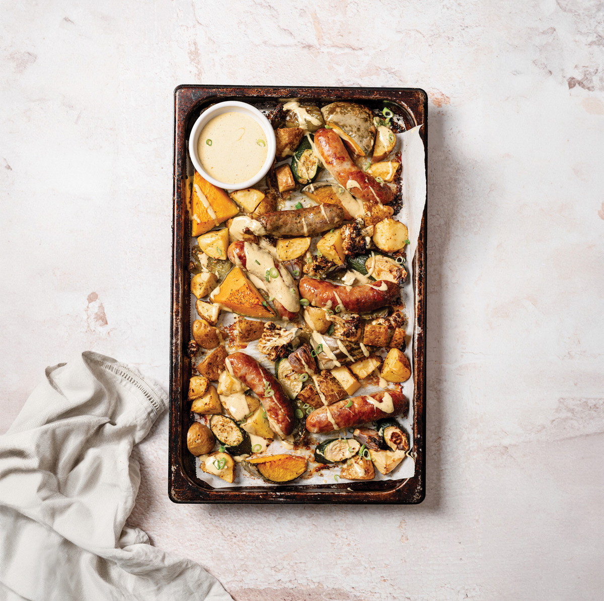 Sausage One Tray Bake