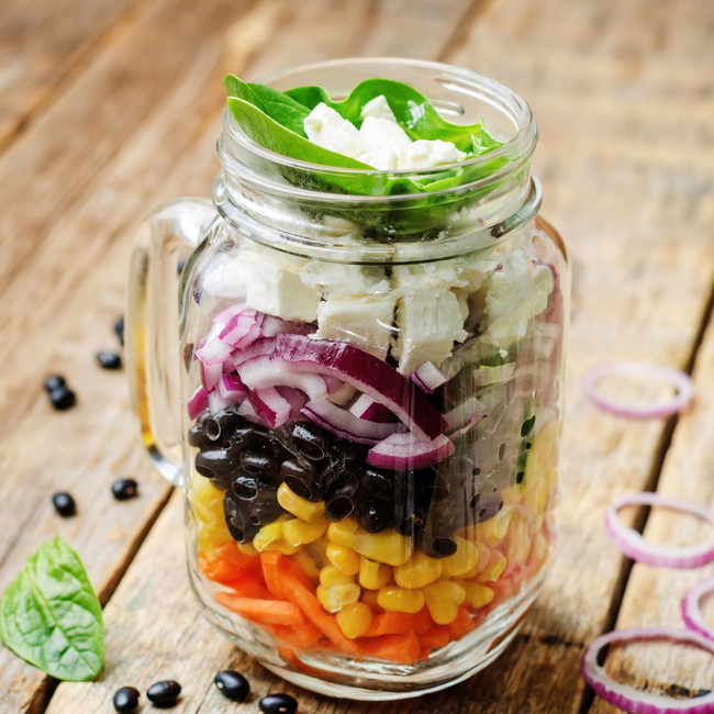 Image of Southwest Chicken Salad in a Jar