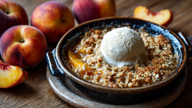Image of Maple Sugar Peach Crisp