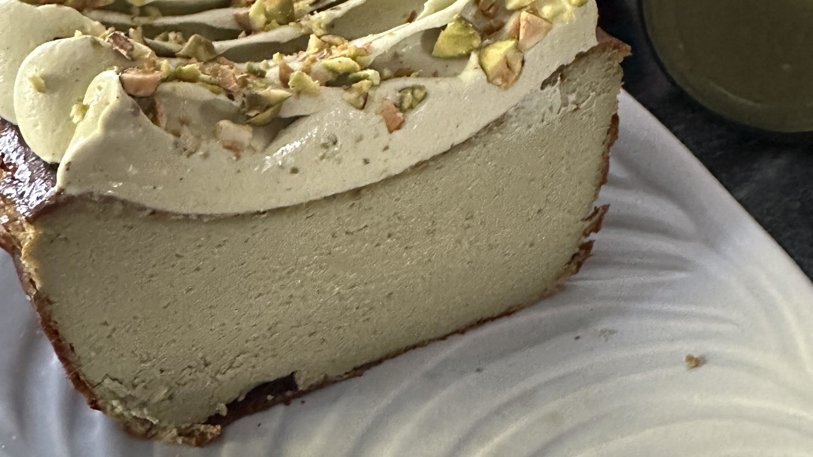 Image of Burnt Basque Pistachio Cheesecake