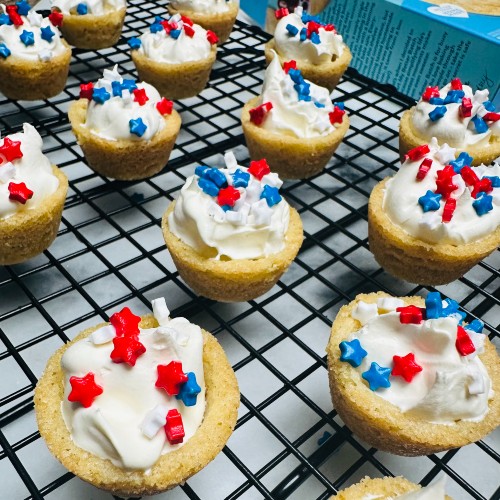 Stars & Stripes Sugar Cookie Cups