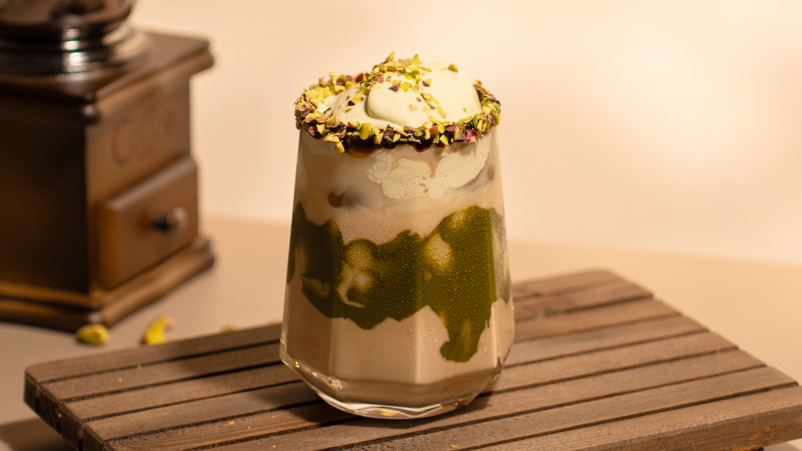 Image of Wabi Coffee Recipes: Iced Pistachio Coffee