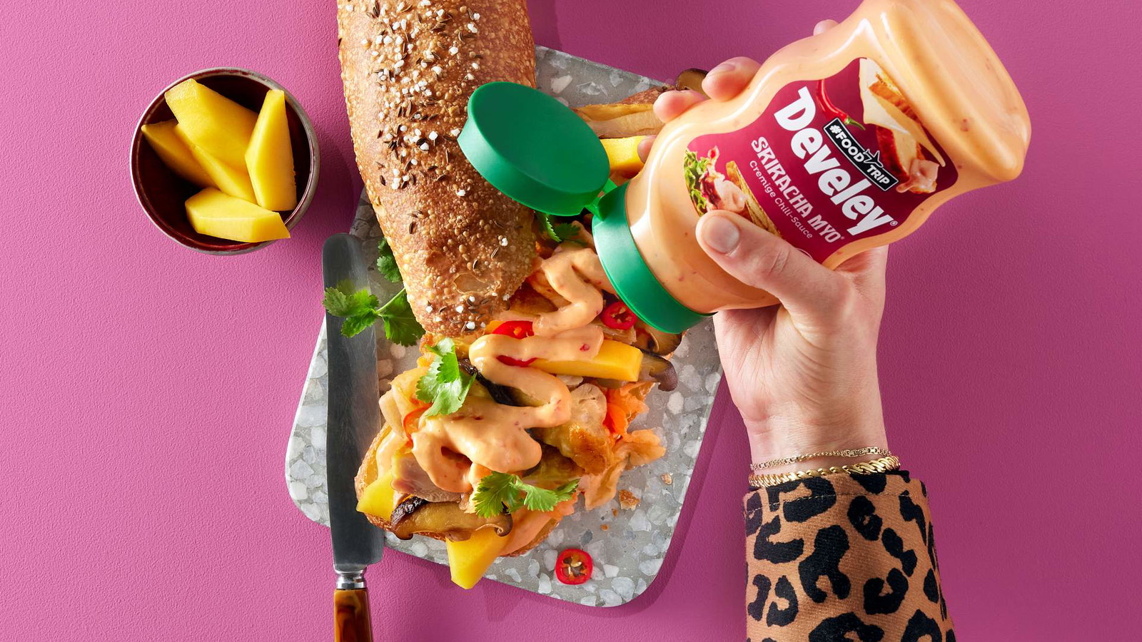 Crispy Chicken Sandwiches mit Kimchi
