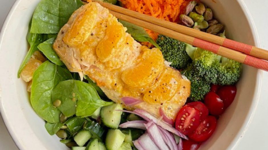 Image of Clementine Crunch Salmon Salad 