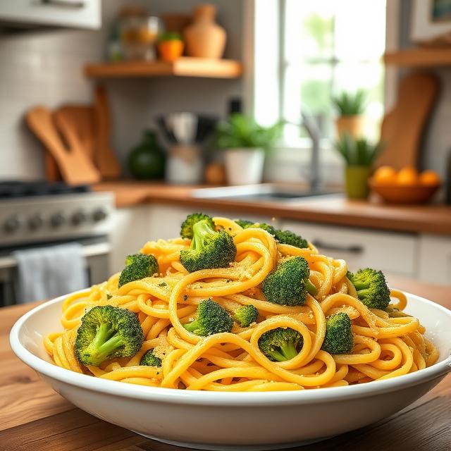Creamy One-Pot Broccoli Cheddar Pasta
