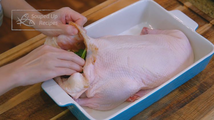 Image of Stuff the sautéed onion, scallion, and cilantro leaves into the...