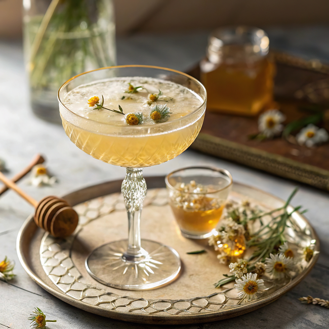 Image of Blütenpollen-Honig-Gin Cocktail