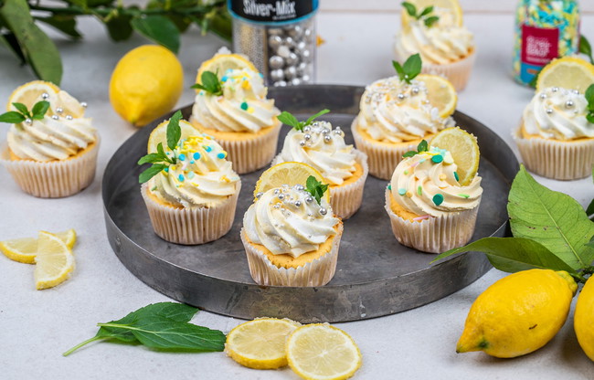 Image of Zitronen-Joghurt-Cupcakes