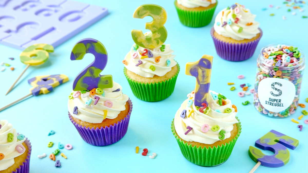 Zahlen Cupcakes