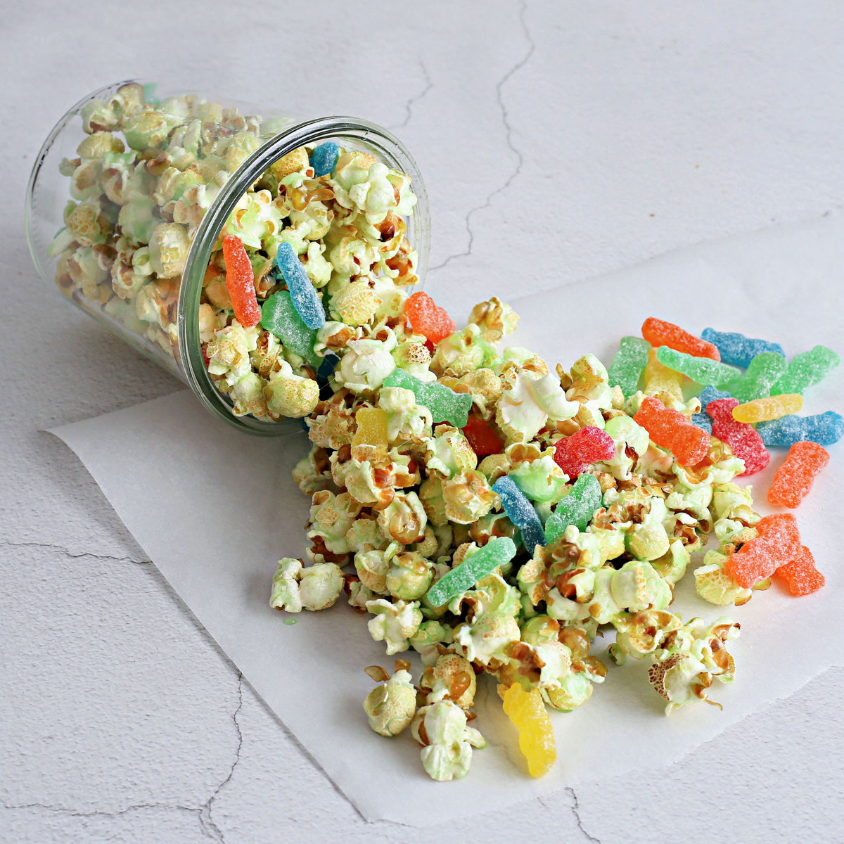 Sour Candy Popcorn (Sweet and Tangy Party Snack)
