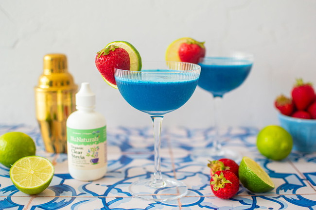 Image of Blue Vodka Gimlets
