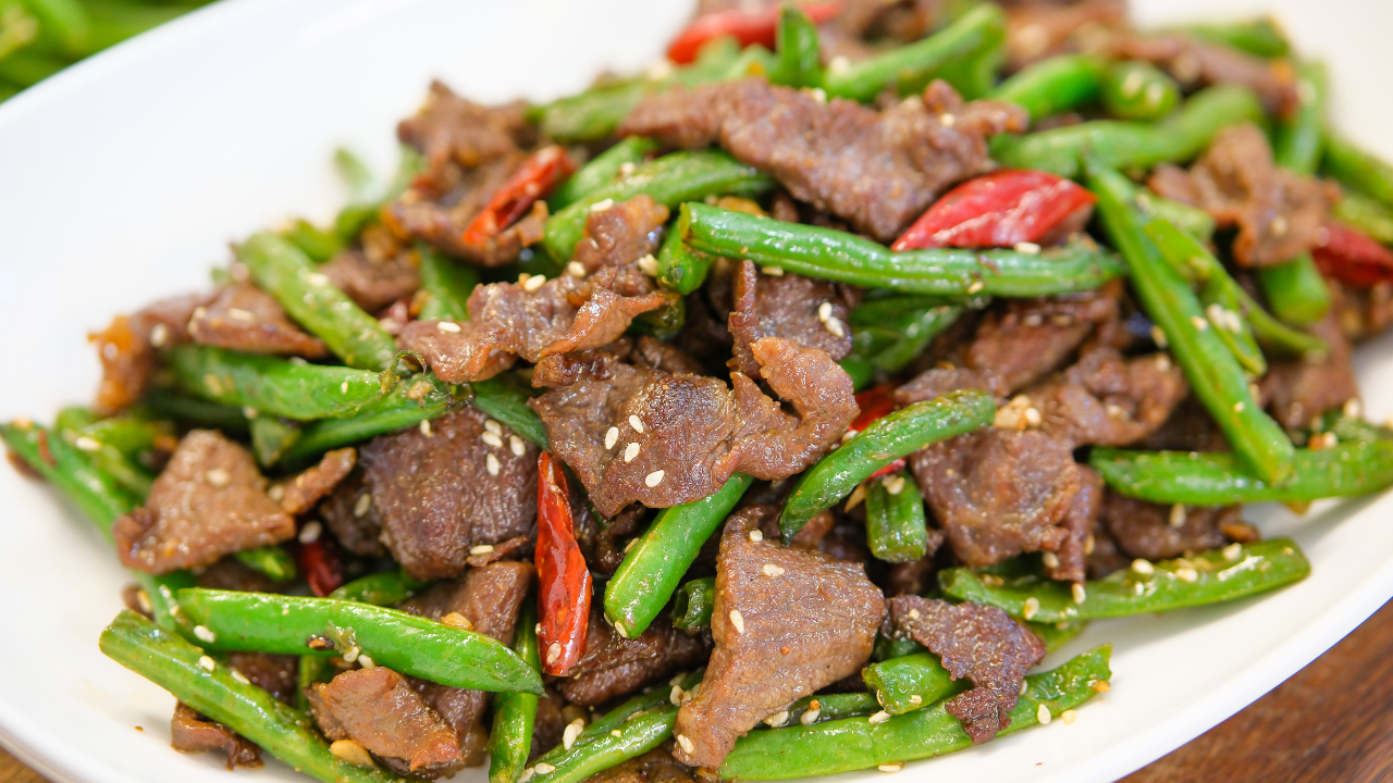 Image of Beef and Green Bean Stir Fry | Easy Chinese Home Cooking