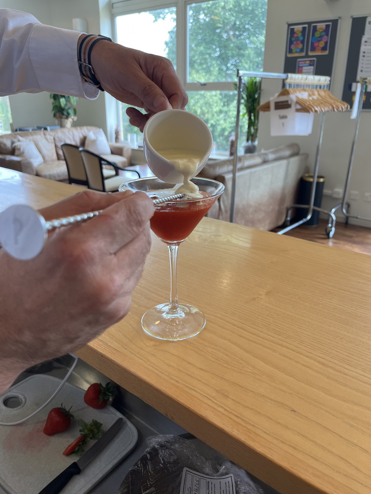 Image of Pour into glass and top with double cream