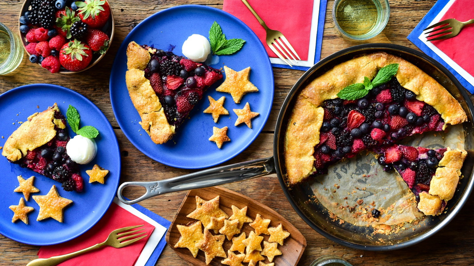 Image of Grilled Mixed Berry Galette