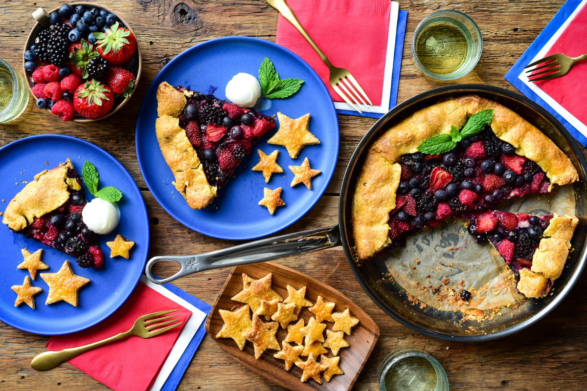 Grilled Mixed Berry Galette