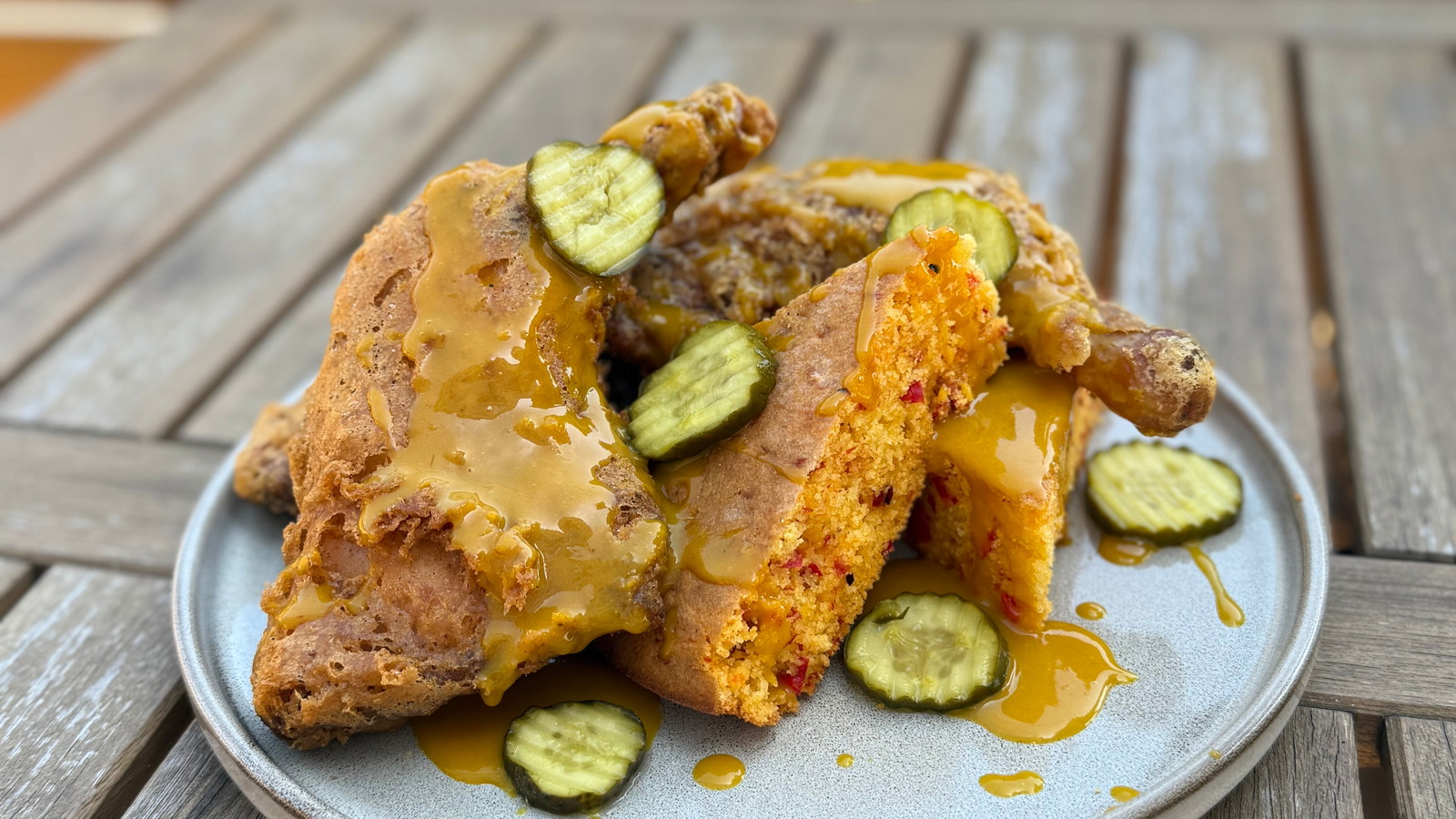 Image of El Dorado Smoked and Fried Chicken with Spicy Cornbread 