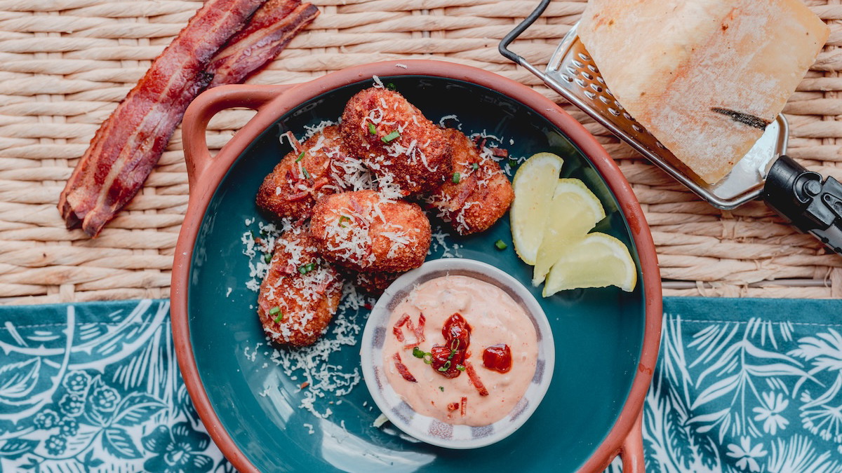 Image of Ham hock and bacon croquettes