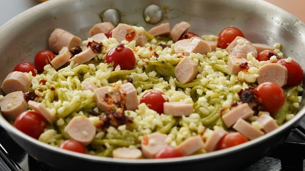 Image of  Healthy Pesto Pasta with Paneer