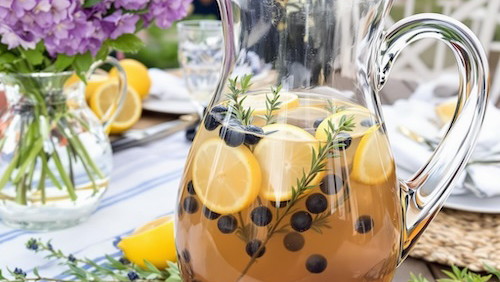 Image of Balsamic Sparkling Shrub - Blueberry Lemon Thyme