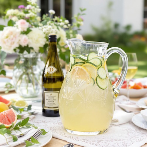 Balsamic Sparkling Shrub - Lemon, Cucumber and Grapefruit