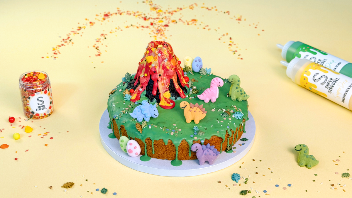 Dino Vulkan Kuchen