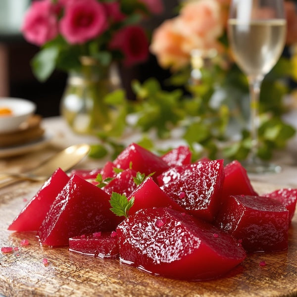Honey-Serrano Vinegar Pickled Beets