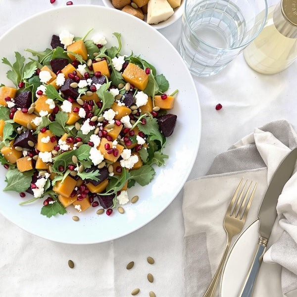 Harvest Salad with Roasted Beets and Butternut Squash