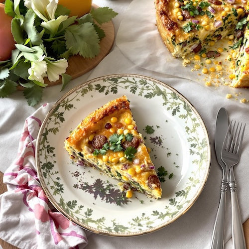 South of the Border Crustless Quiche