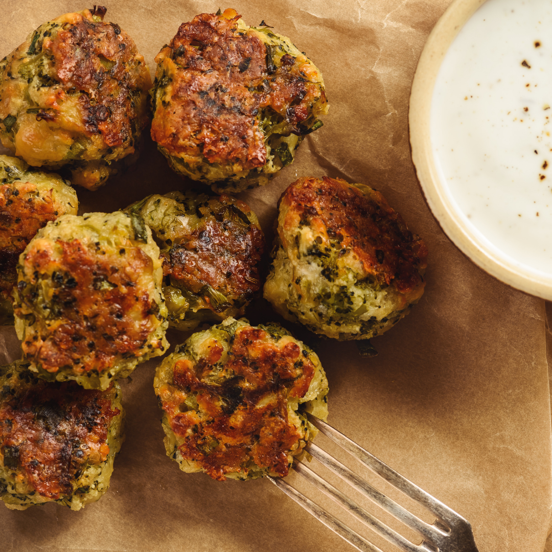 Baked Broccoli Cheese Bites