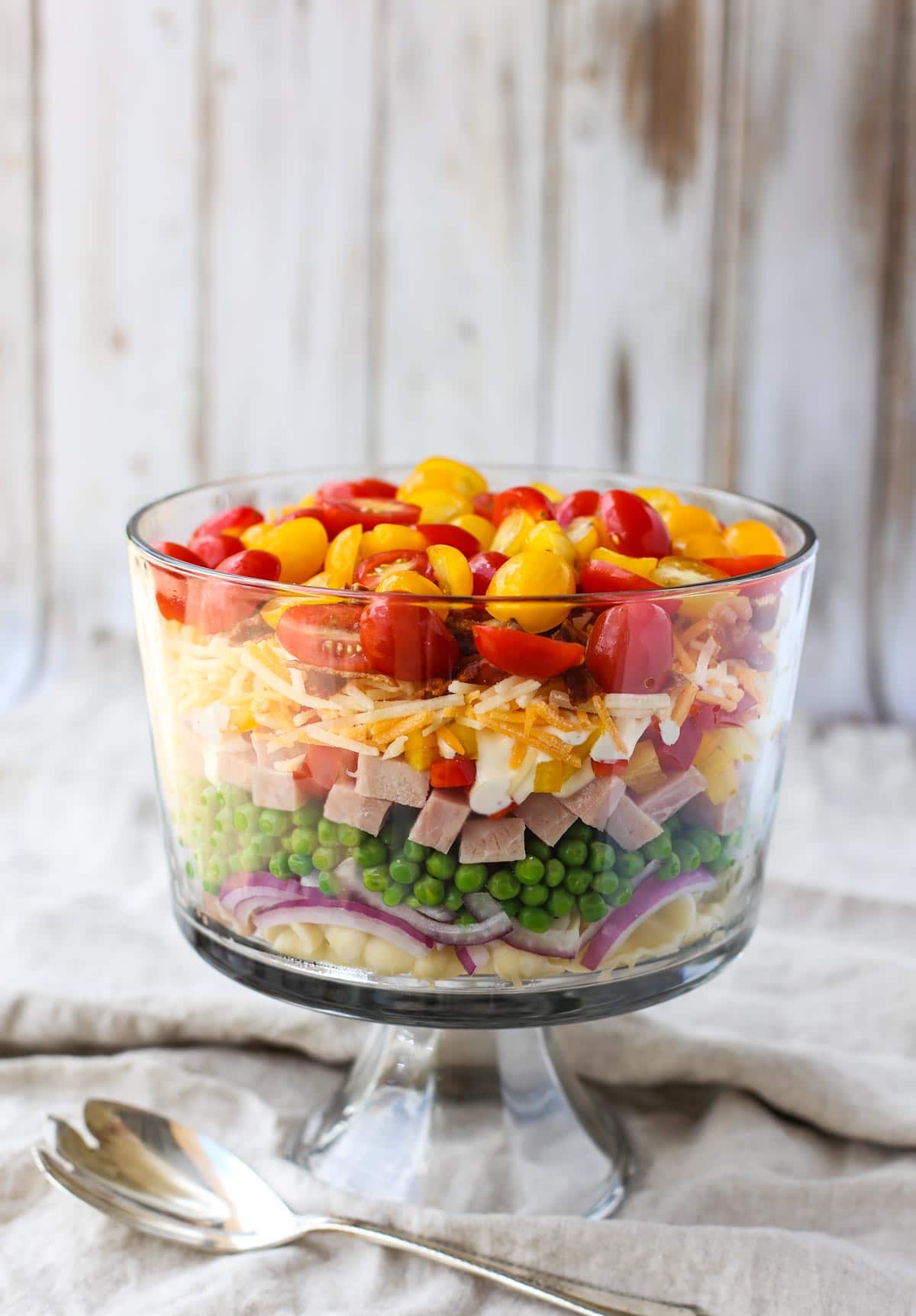 Nine Layer Delicious Pasta Salad