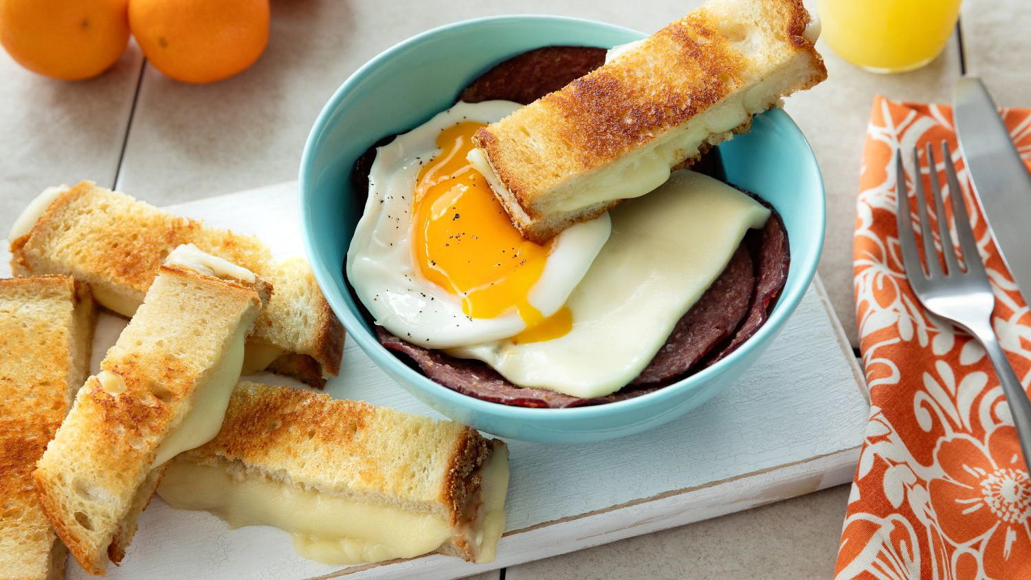 Image of Cooper® Fried Bologna and Egg Sandwich Bowl is Some Kind of Wonderful