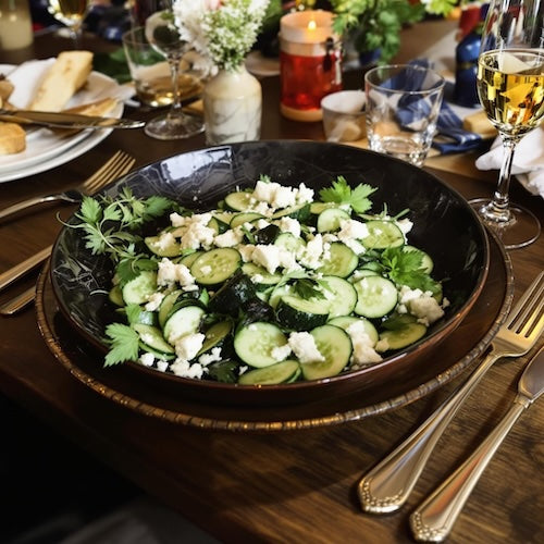 Cucumber & Feta Salad with Tuscan Herb Vinaigrette
