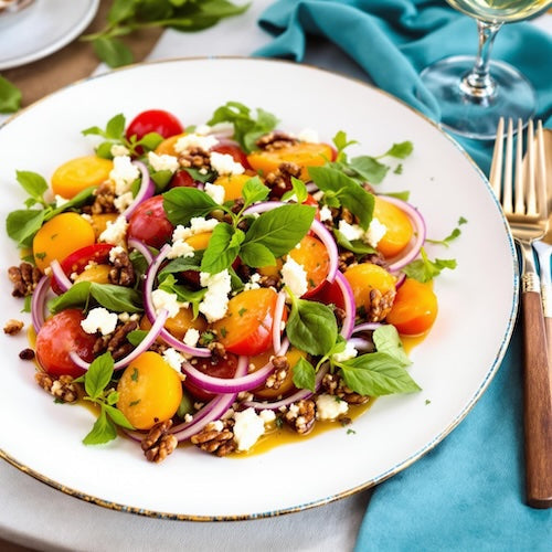 Tomato & Peach Summer Salad