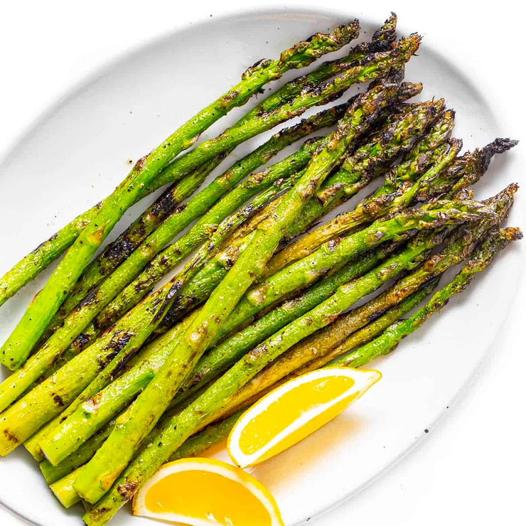 Charcoal Grilled Garlic Asparagus
