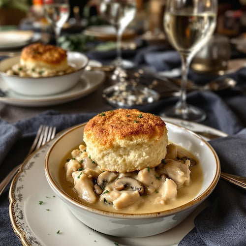 Mushroom and Sage Chicken Pot Pie
